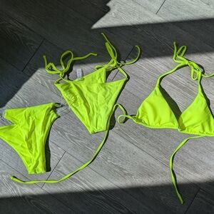 Neon Triple Threat Bikini Set - Stand out!